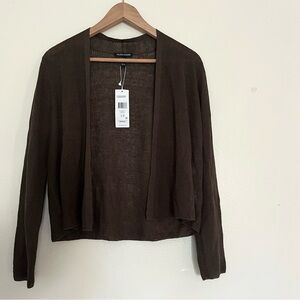 New Eileen Fisher Linen Blend Cardigan.